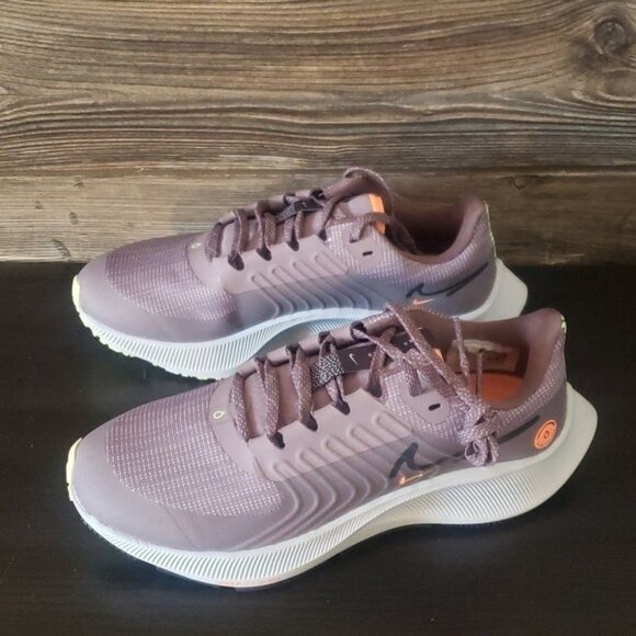 New Nike Air Zoom‎ Pegasus 38 Shield Gray Purple Running Sneakers - Picture 6 of 9